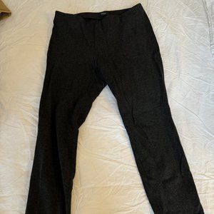 Theory Women’s K Skinny Black/gray Leggings Grey Multi Regent Knit Size L